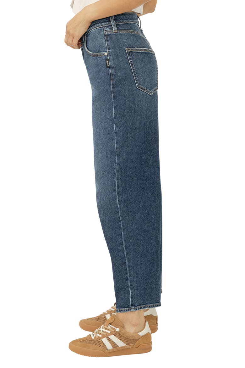High Waist Barrel Leg Jeans, Alternate, color, ISLINGTON