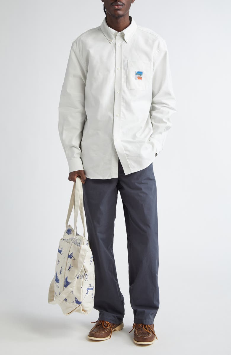 PALMES Lucien Cotton Ripstop Pants, Alternate, color, Charcoal