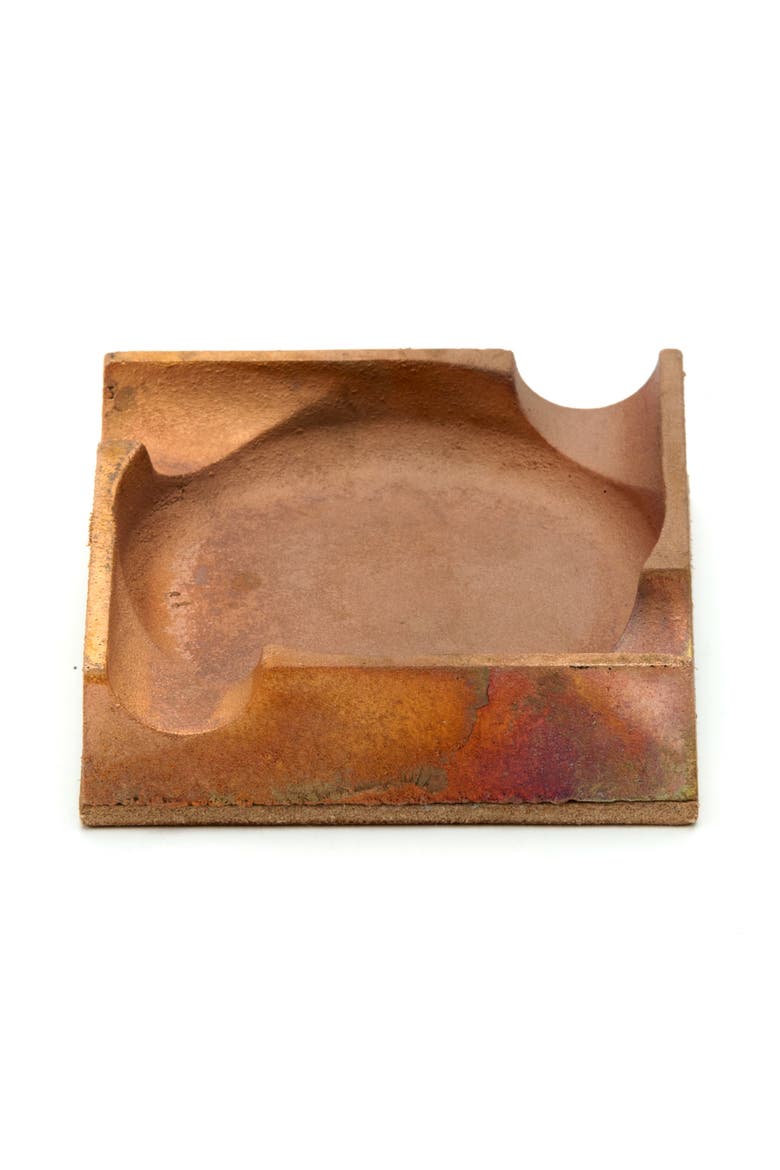 Raw Copper Ashtray, Alternate, color, Raw Copper