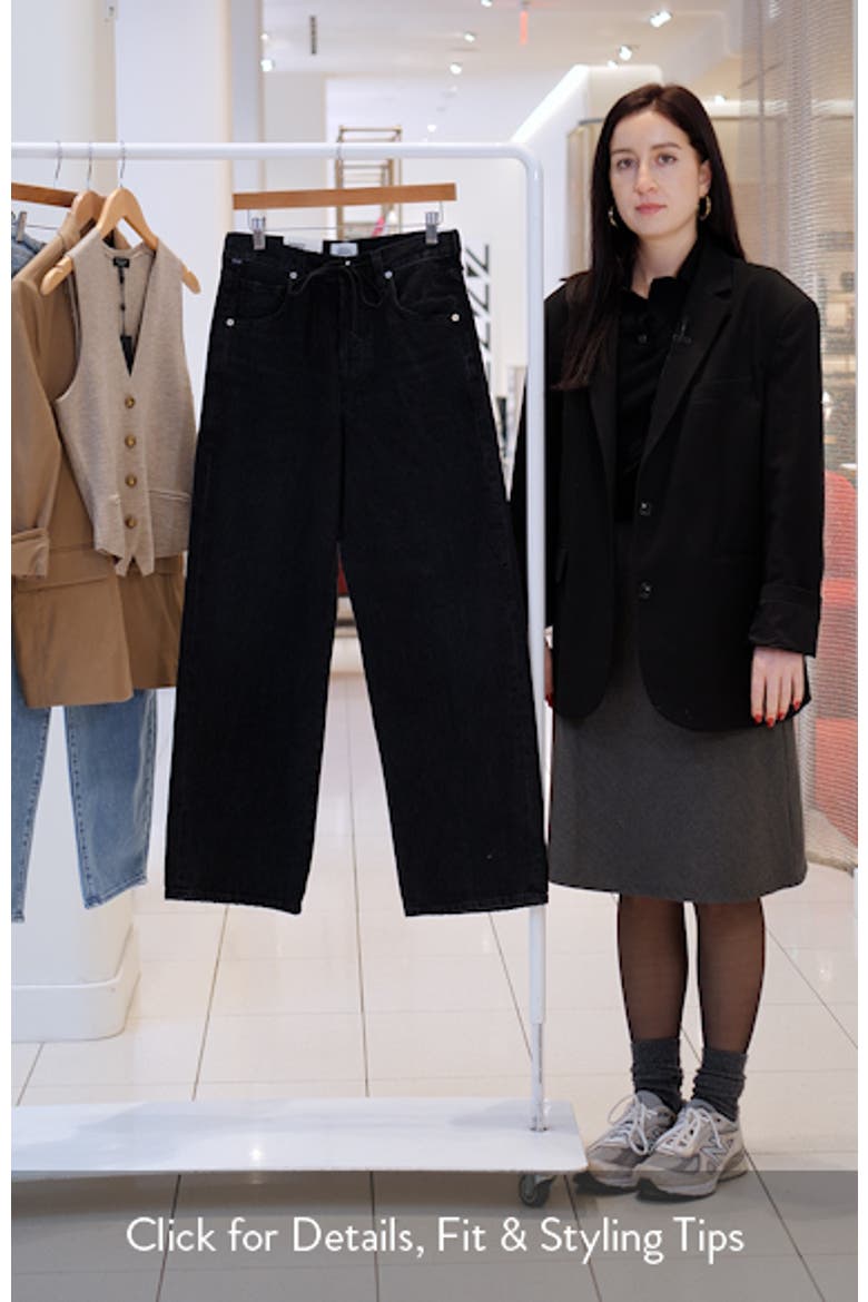 Brynn Drawstring High Waist Wide Leg Jeans video