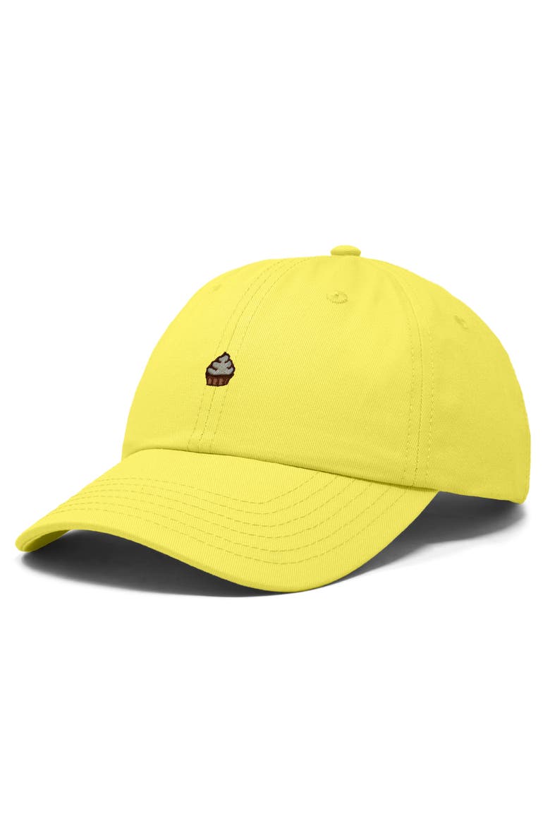 Cupcake Dad Cap, Alternate, color, Yellow