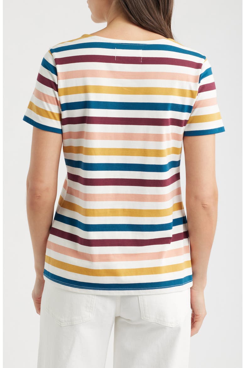 Sailor Stripe T-Shirt, Alternate, color, QUAD SCALLION ROSEHIP
