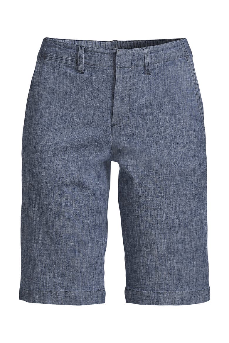Elastic Back Classic 12" Chino Shorts, Alternate, color, Evening Sky Chambray