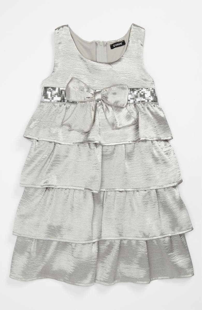 Zunie Hammered Satin Dress, Main, color, 