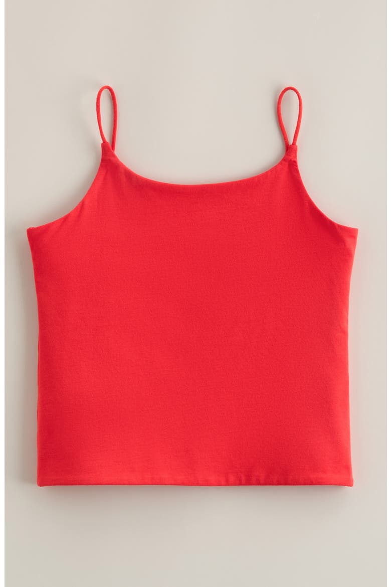 Kids' Core Cotton Camisole, Main, color, RED POINSETTIA