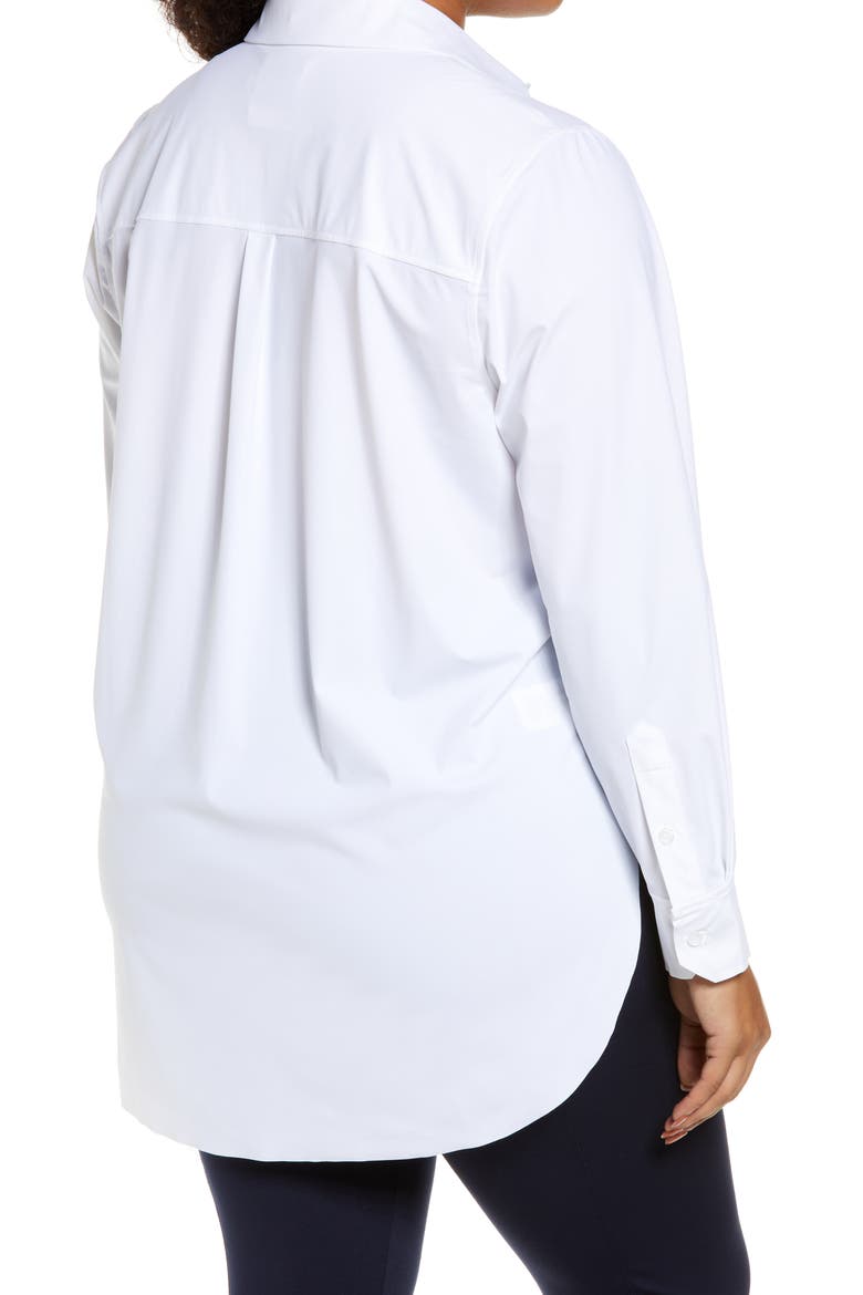 'Lyssentials Schiffer Button-Up Shirt, Alternate, color, WHITE