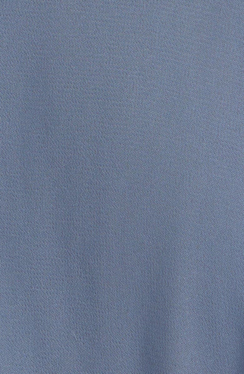 Reformation Corin Semi Sheer Button-Up Top, Alternate, color, Cornflower