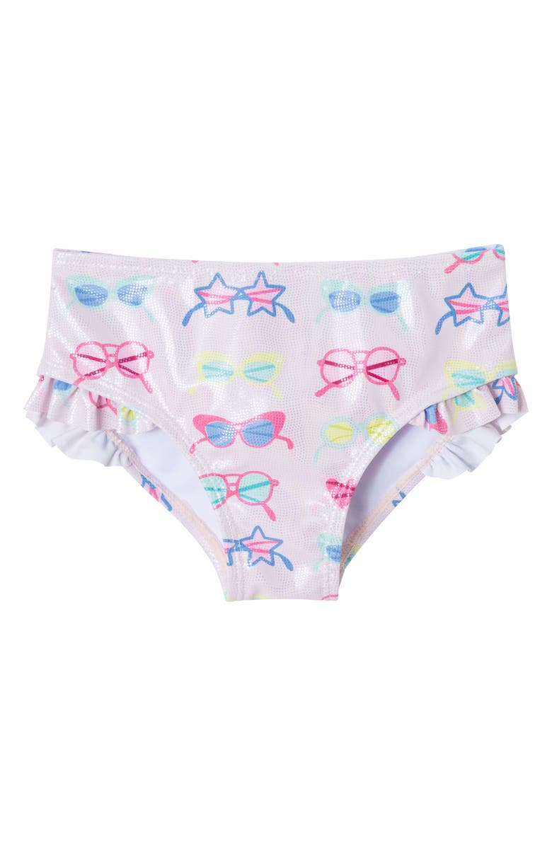 Andy & Evan Kids' Foil Sunglasses Two-Piece Swimsuit, Alternate, color, Foil