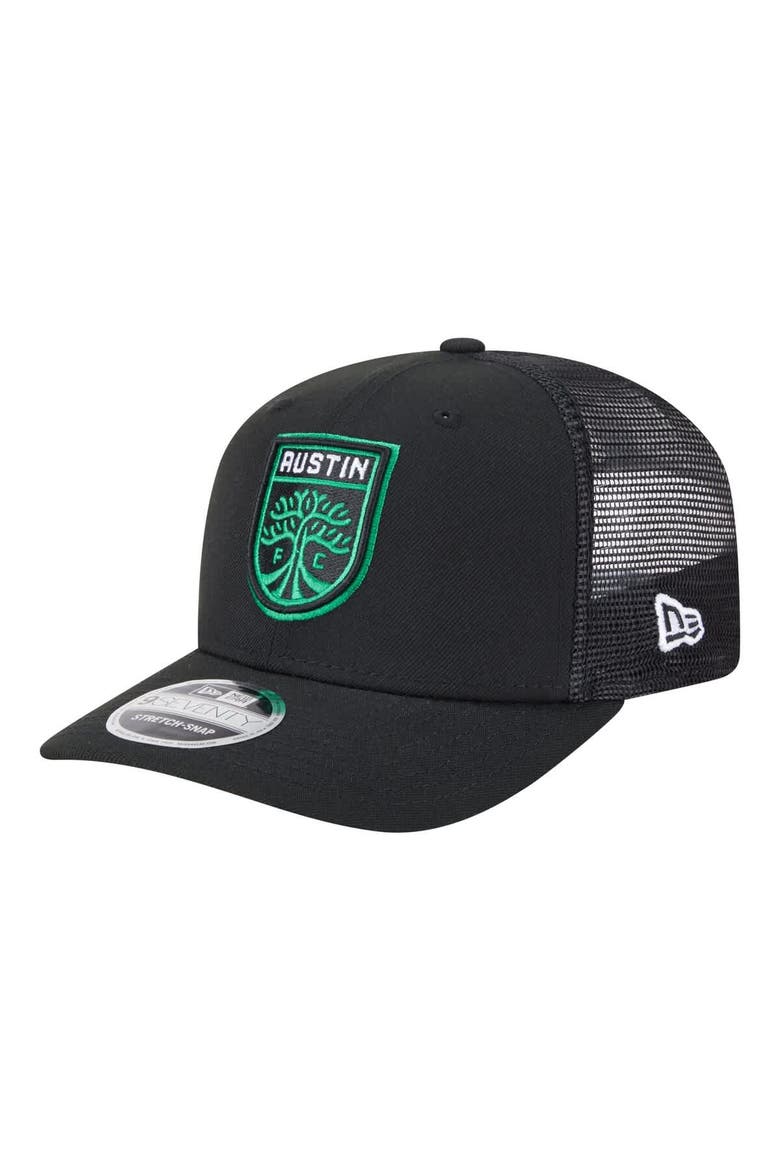 Men's New Era  Black Austin FC Jersey Hook 9SEVENTY Adjustable Hat, Main, color, Black