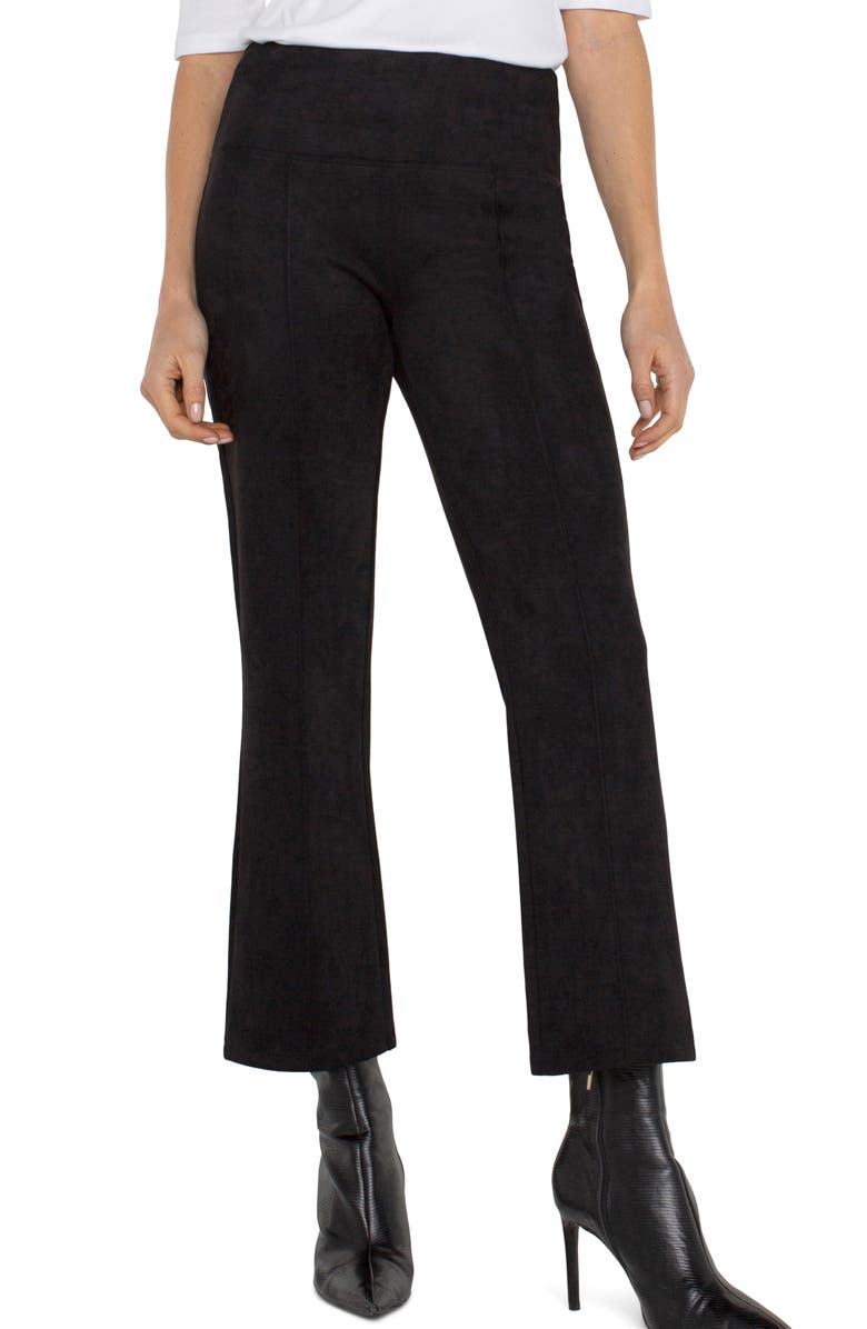 Liverpool Pearl Crop Flare Pants, Main, color, Black