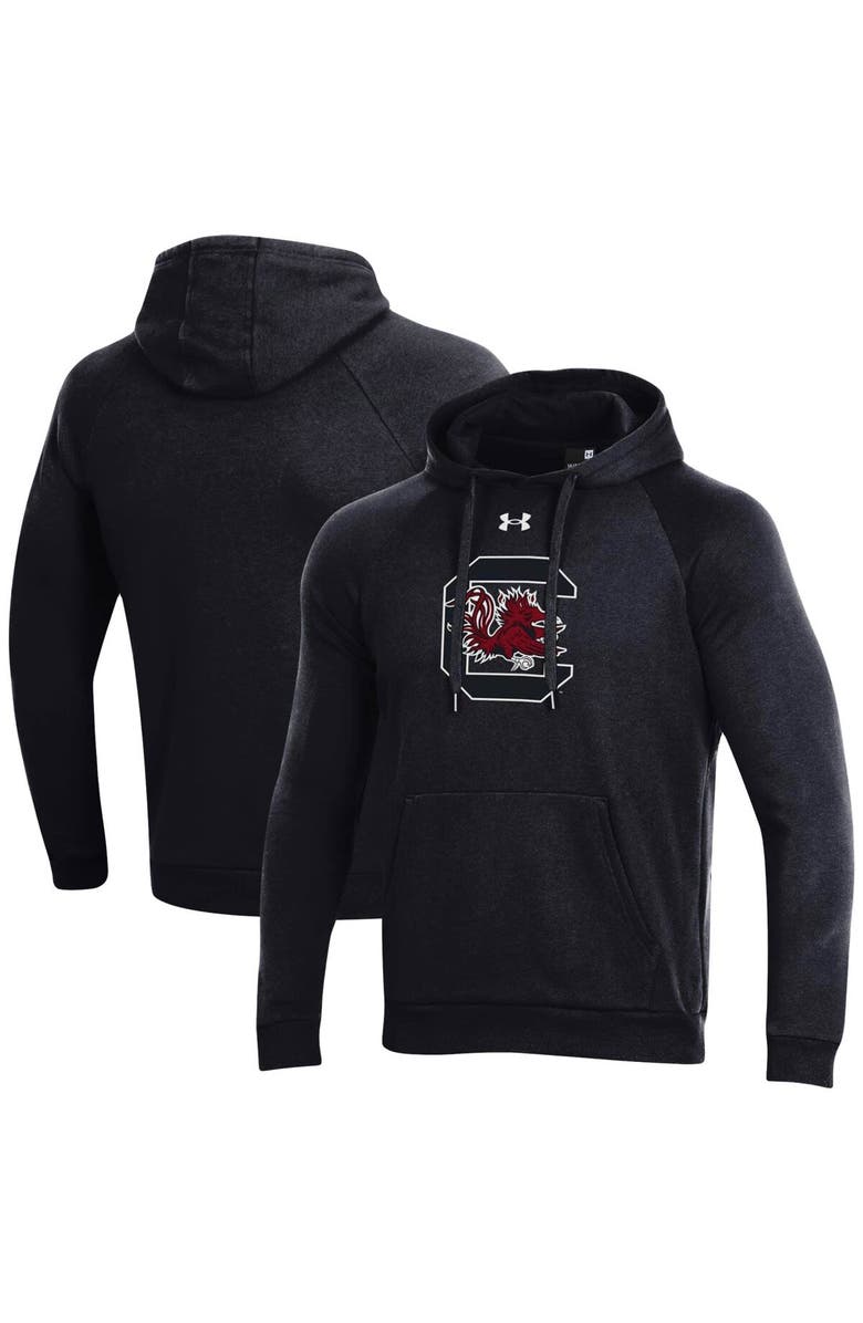 Under Armour Men's Under Armour Black South Carolina Gamecocks Primary School Logo All Day Raglan Pullover Hoodie, Main, color, 