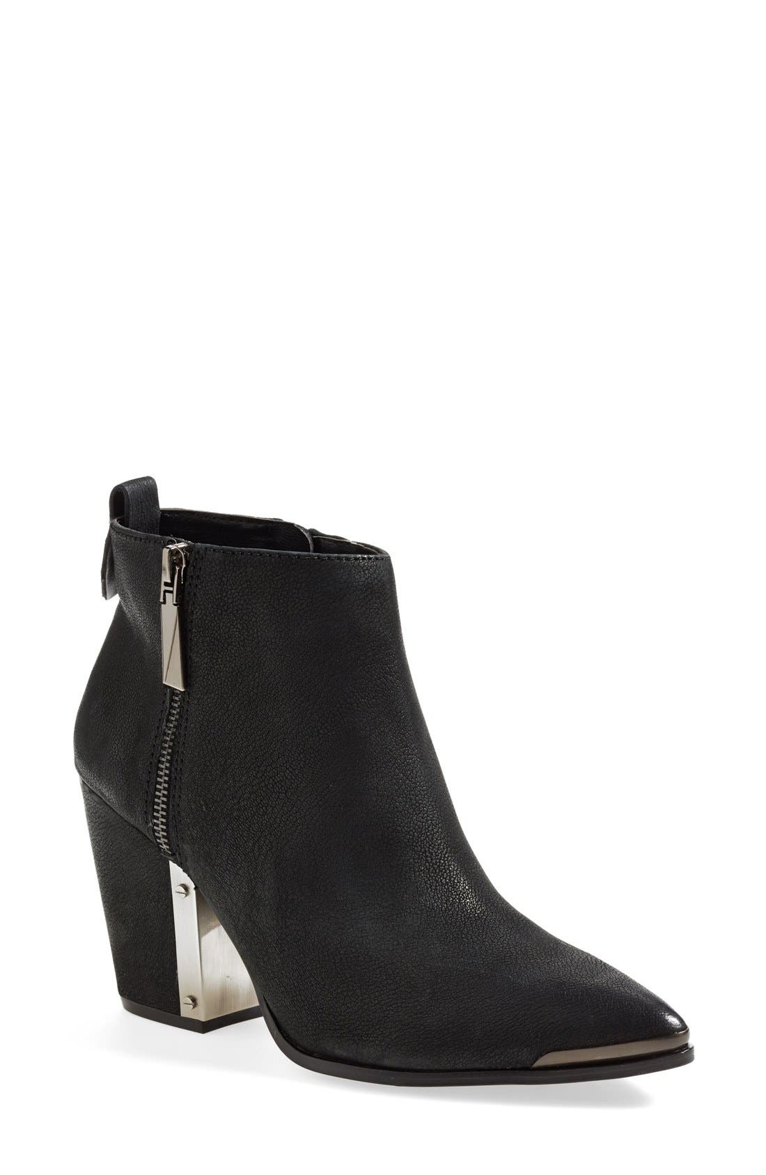 Vince Camuto 'Amori' Pointy Toe Leather Bootie, Main, color, 