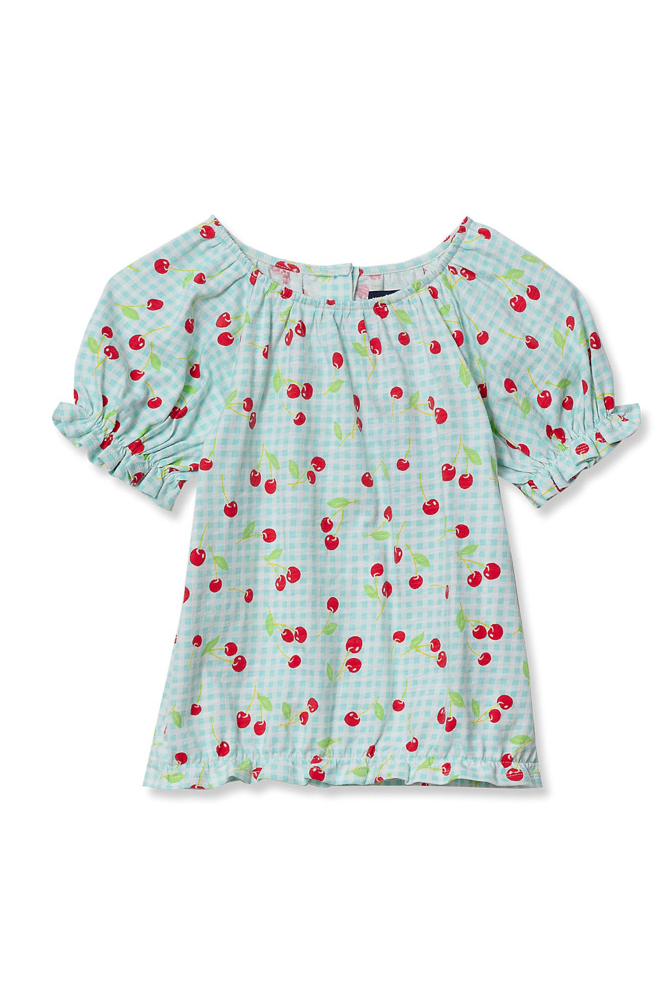 Cherries/Blue Gingham