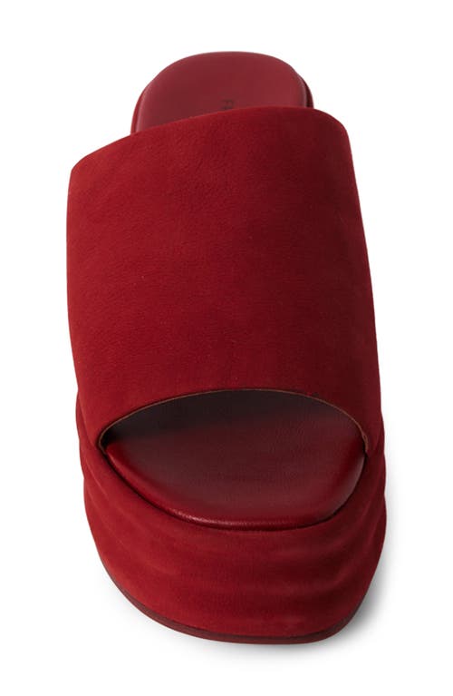 Free People Harbor Platform Sandal In Cherry Cola