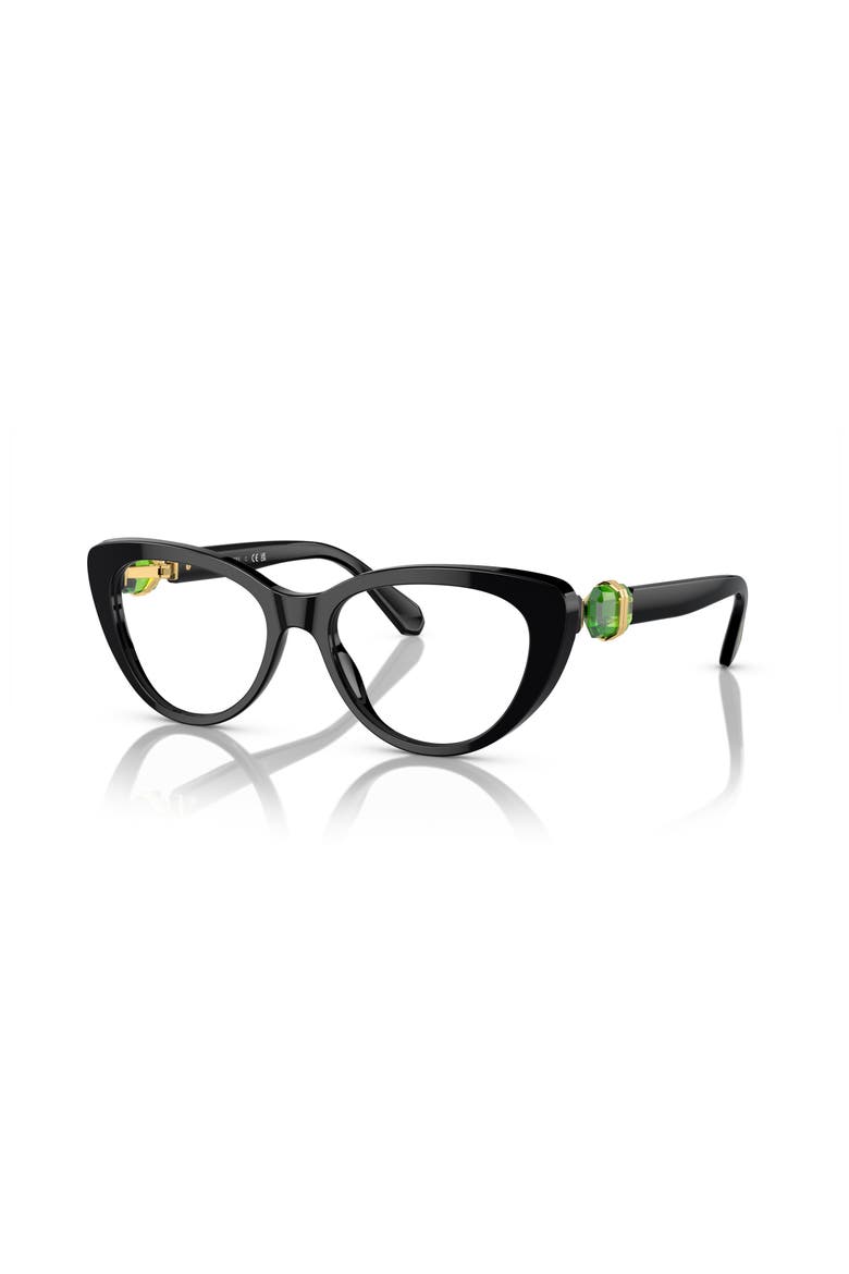 53mm Cat Eye optical glasses, Main, color, Black
