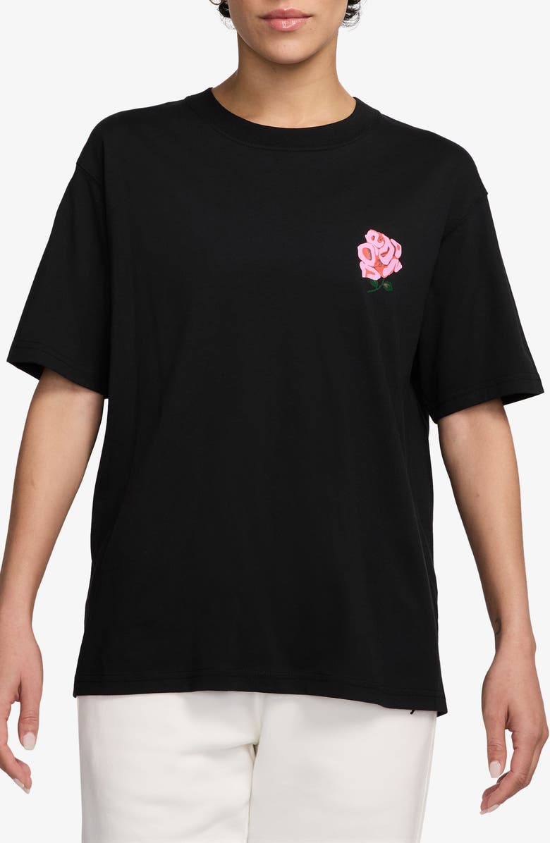 Jordan Girlfriend Floral Graphic T-Shirt, Main, color, 