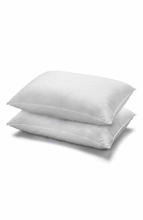 Set of 2 Cotton Quilted Chevron Pillows