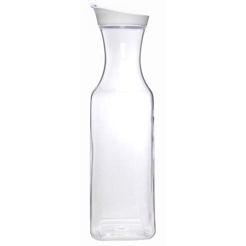 Square Acrylic Juice Jar, 56 Ounce