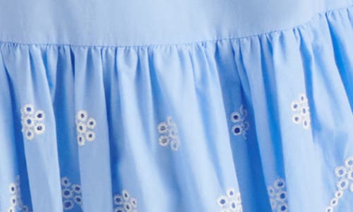 Steve Madden Rosalia Embroidered Cotton Maxi Sundress In Light Blue