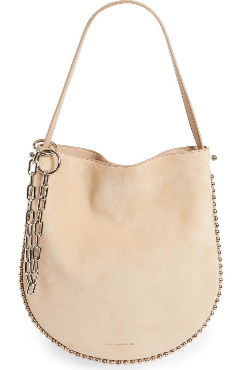 Alexander Wang Roxy Suede Hobo, Main, color,