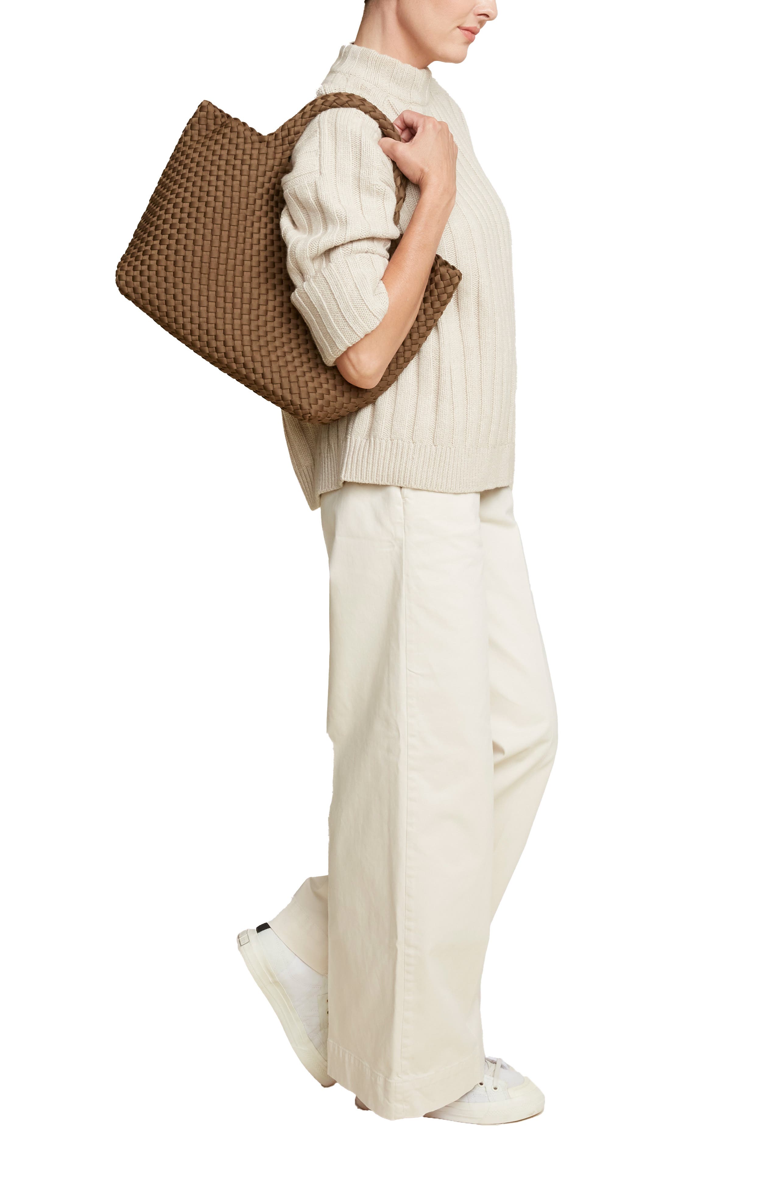 NAGHEDI St. Barths Medium Tote, Alternate, color, Mink