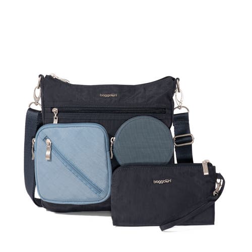 Baggallini Snap & Go Modular Slim Crossbody Bag In French Navy
