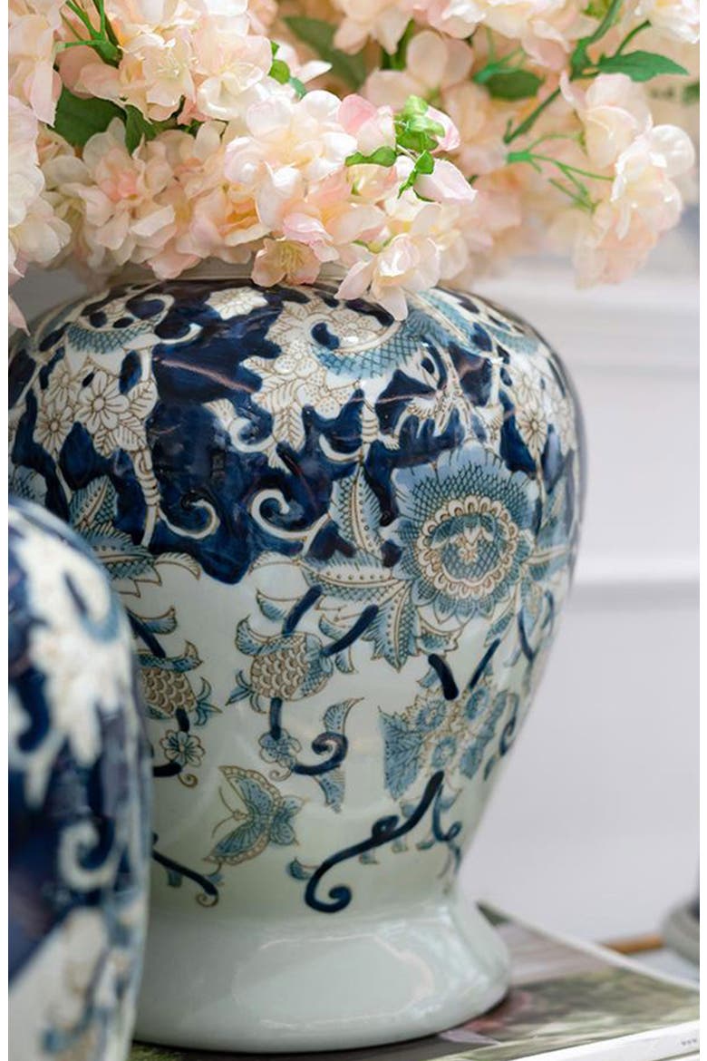 Bryn Ginger Porcelain Lidded Jar, Alternate, color, BLUE