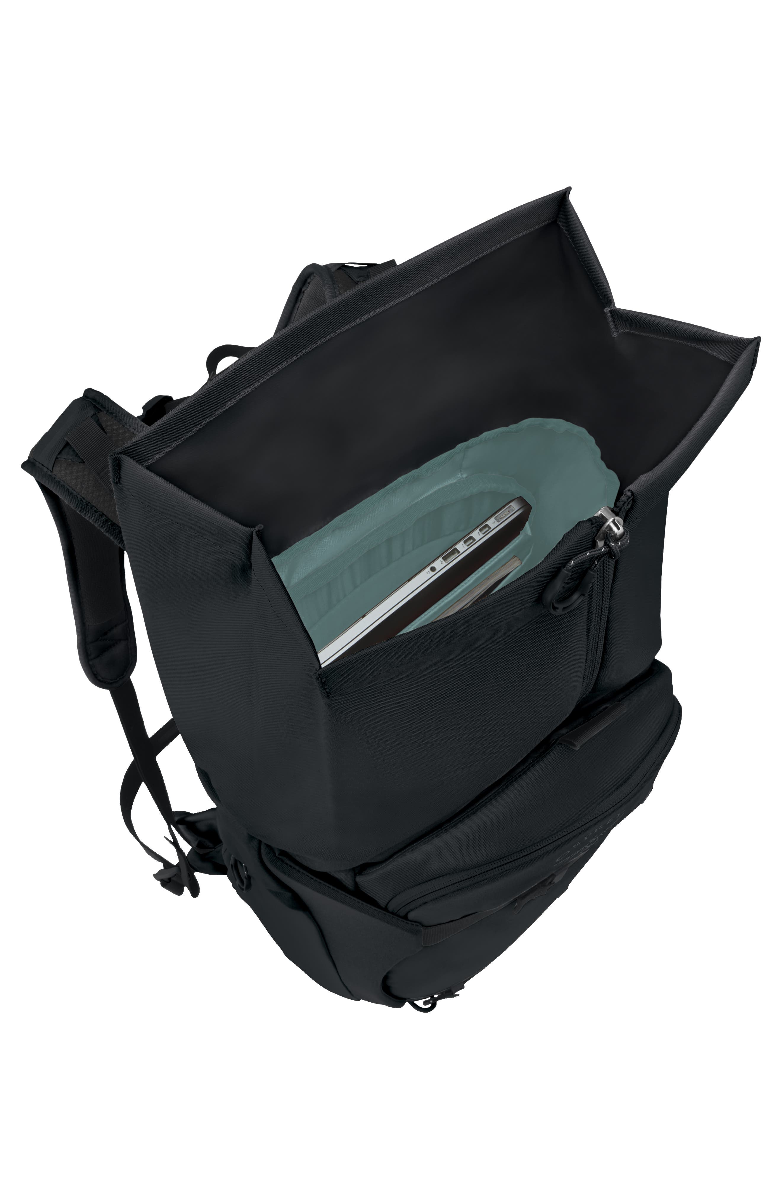 Osprey Metron 22-Liter Water Repellent Roll Top Backpack, Alternate, color, Black