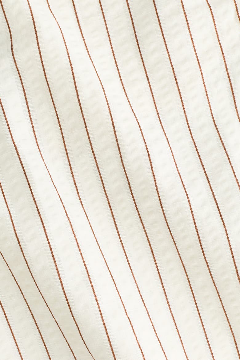 Tie-detail Trousers, Alternate, color, White/striped