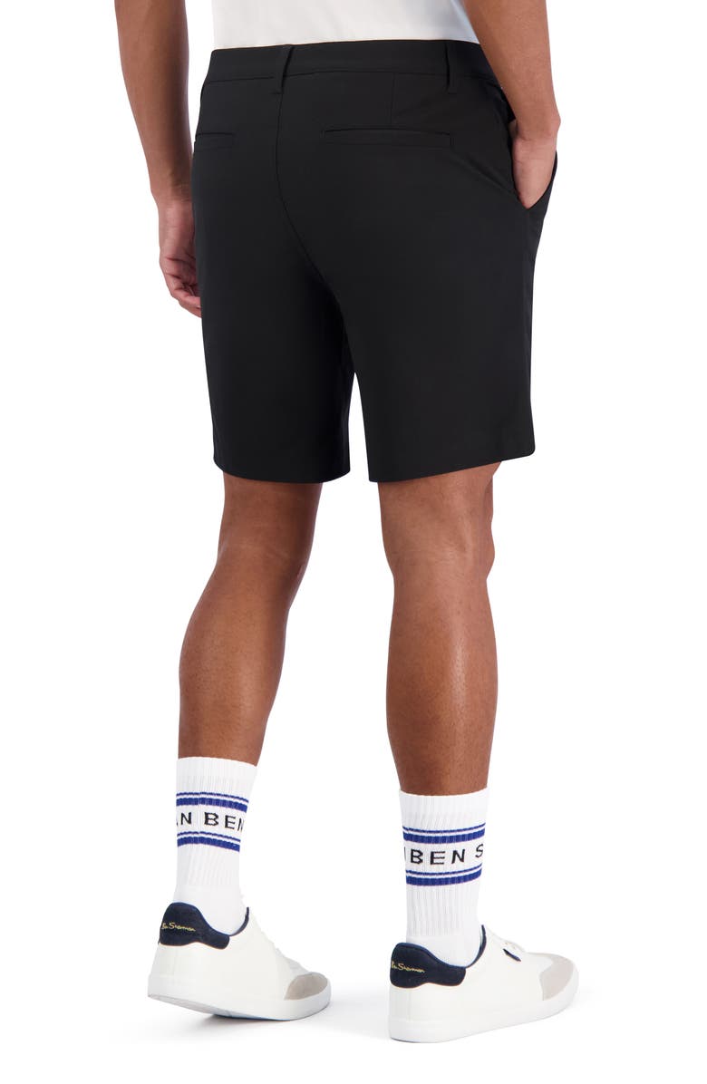 Ben Sherman 4-Way Stretch Tech Shorts, Alternate, color, Black