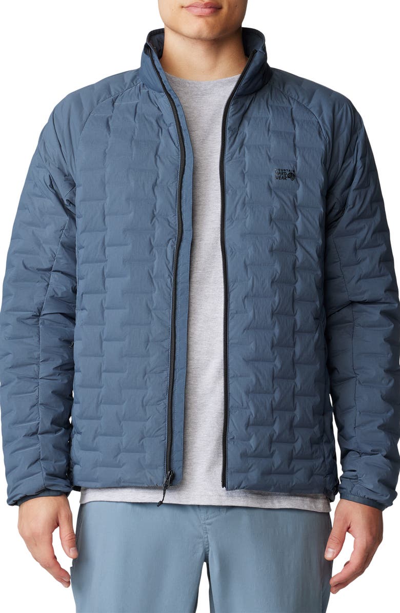 Mountain Hardwear Stretchdown<sup>™</sup> 700 Fil Power Down Light Jacket, Main, color, Moon Blue