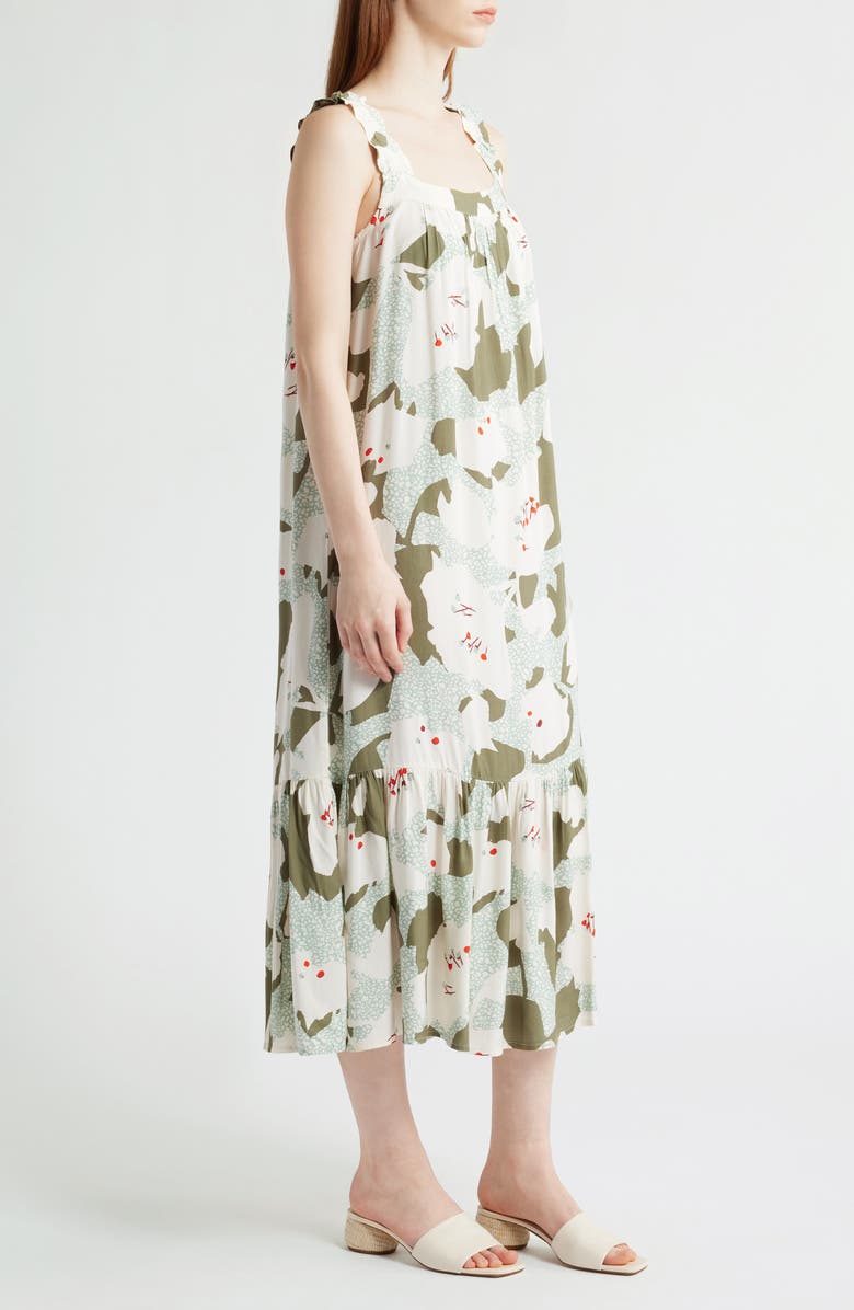 Masai Copenhagen Onicki Floral Print Sleeveless Maxi Dress, Alternate, color,