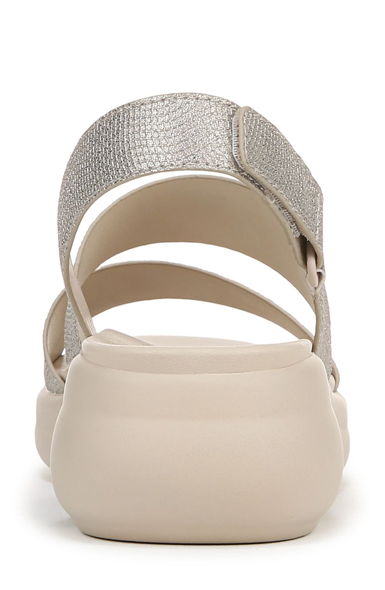 Naturalizer Darby Slingback Wedge Sandal, Alternate, color, Warmsilver