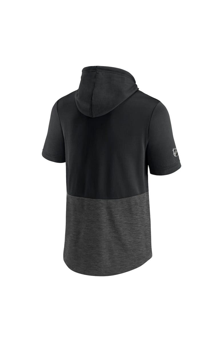 FANATICS Men's Fanatics Branded Black Philadelphia Flyers Authentic Pro Travel and Training Short Sleeve Pullover Hoodie, Alternate, color, Black