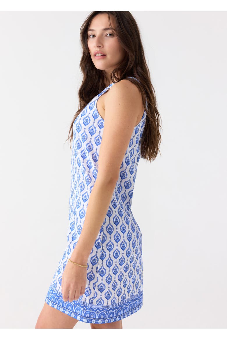 Sleeveless Shift Dress, Alternate, color, Palm Beach