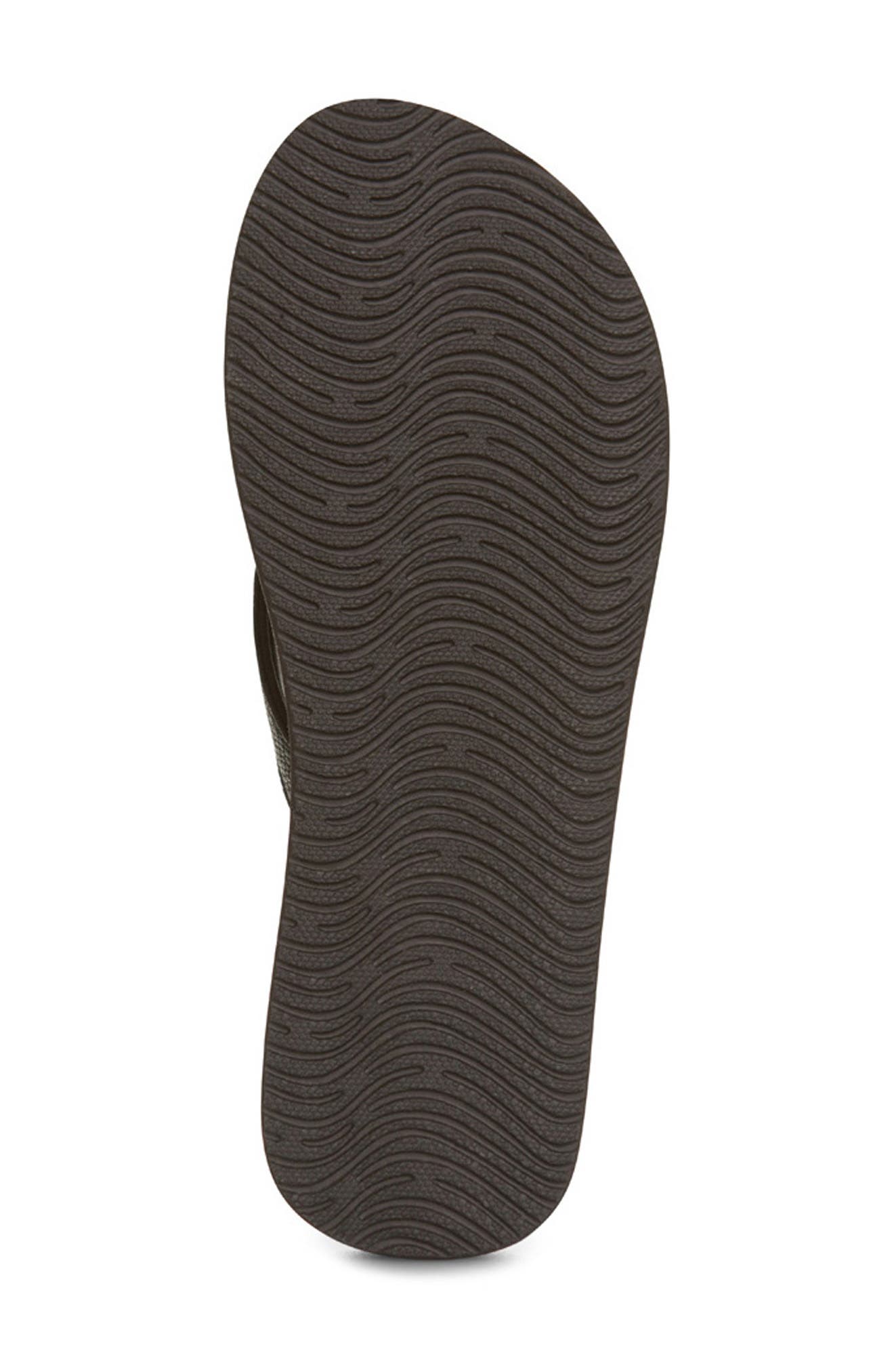 FLOOPI Flip Flop Wedge Sandal, Alternate, color, Black