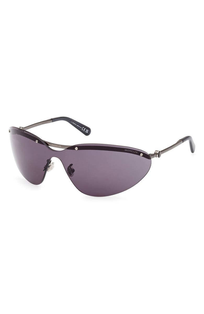 Moncler Carrion Shield Sunglasses, Alternate, color, 
