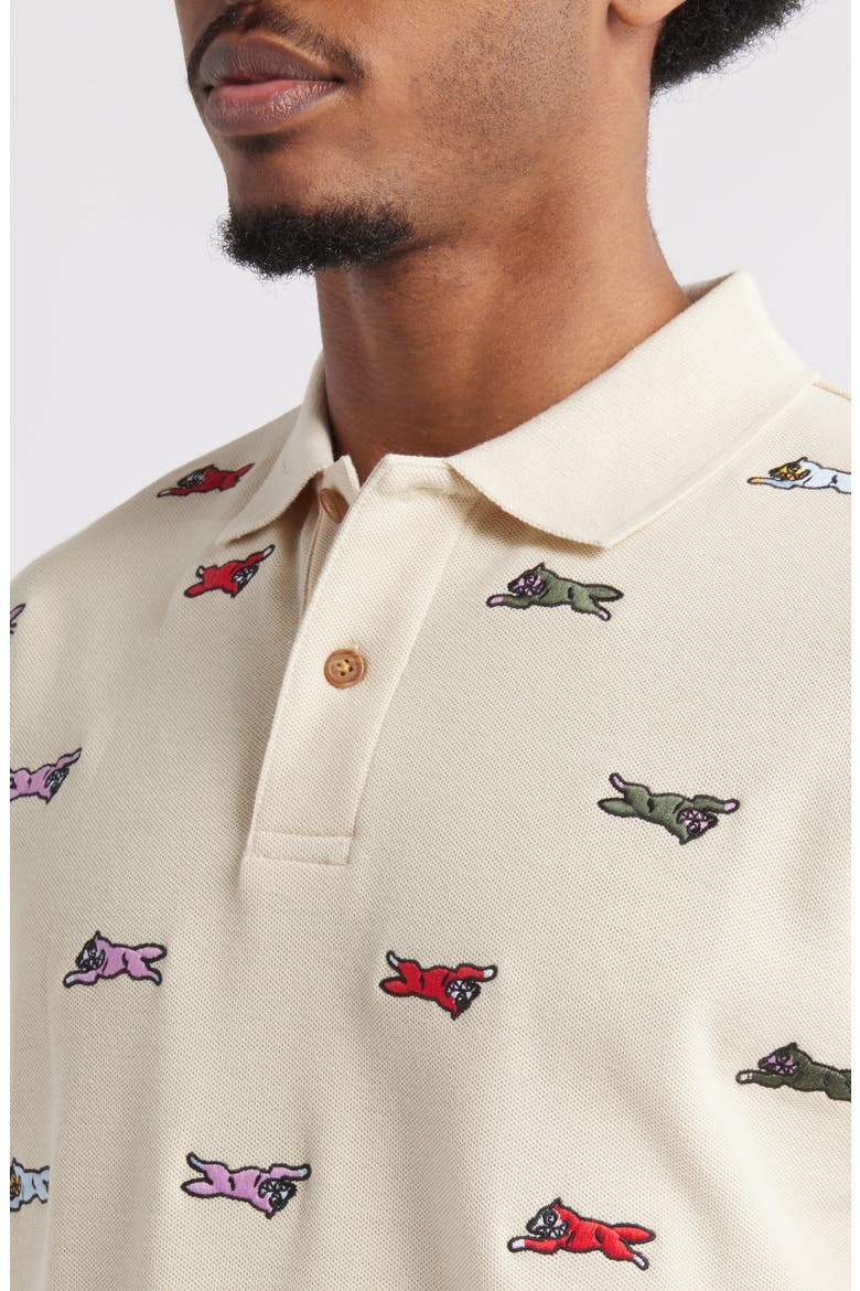 Universe Embroidered Polo, Alternate, color, FOG