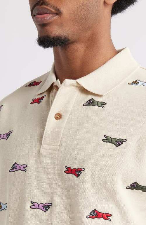 Icecream Universe Embroidered Polo In White