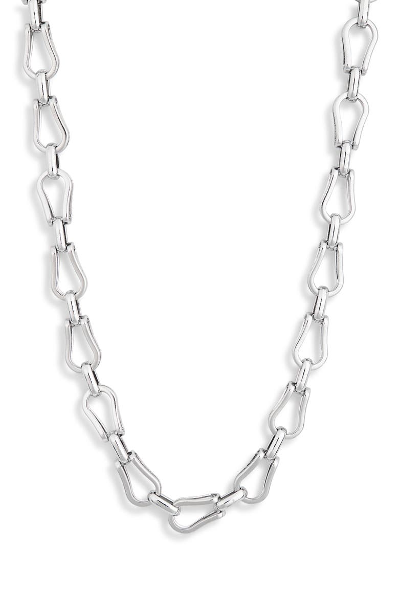 NORDSTROM RACK Stainless Steel Chain Necklace, Alternate, color,