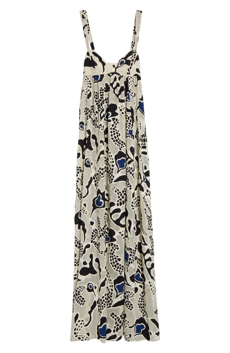 Ulla Johnson Leilani Appliqué Sleeveless Maxi Dress, Alternate, color, Porcelain