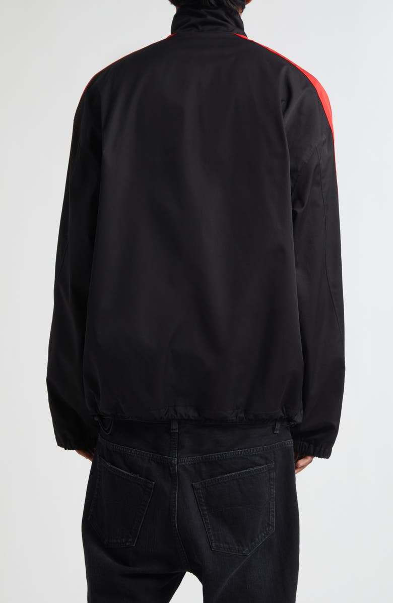 Balenciaga Embroidered Crest Track Jacket, Alternate, color, 1000 Black