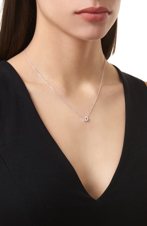 Bony Levy Diamond Pavé Initial Pendant Necklace In 18k White Gold - D