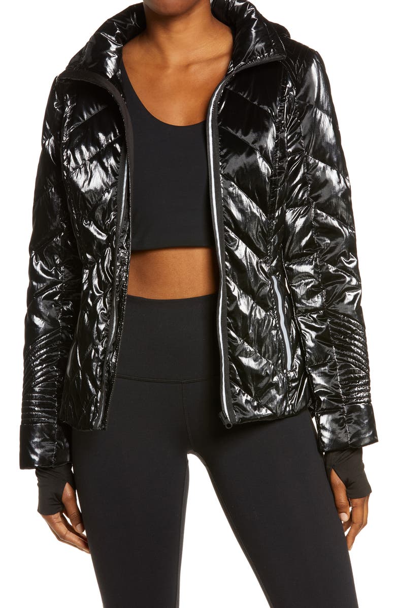 Blanc Noir Super Hero Down Puffer Jacket, Main, color, 