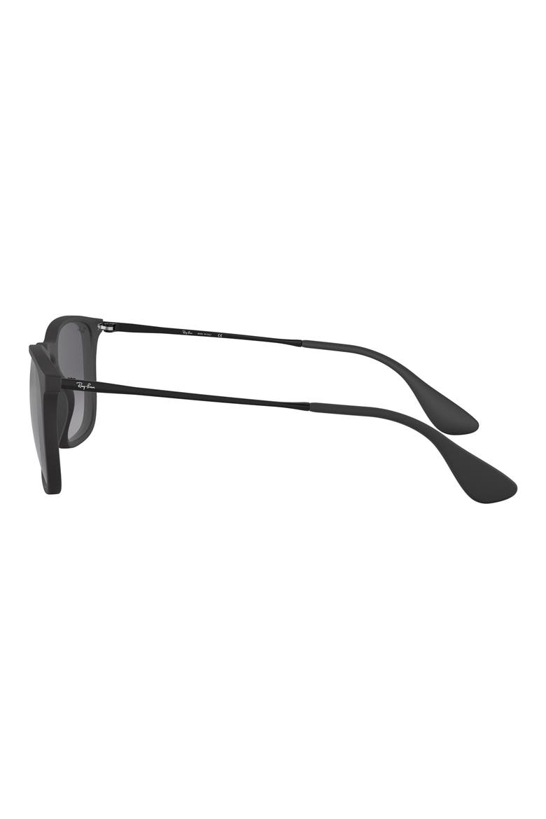 54mm Square Sunglasses, Alternate, color, BLACK