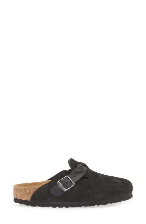 Birkenstock Boston Braid Clog In Black