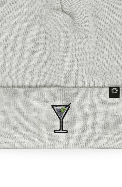 Dalix Martini Beanie Cap In Gray