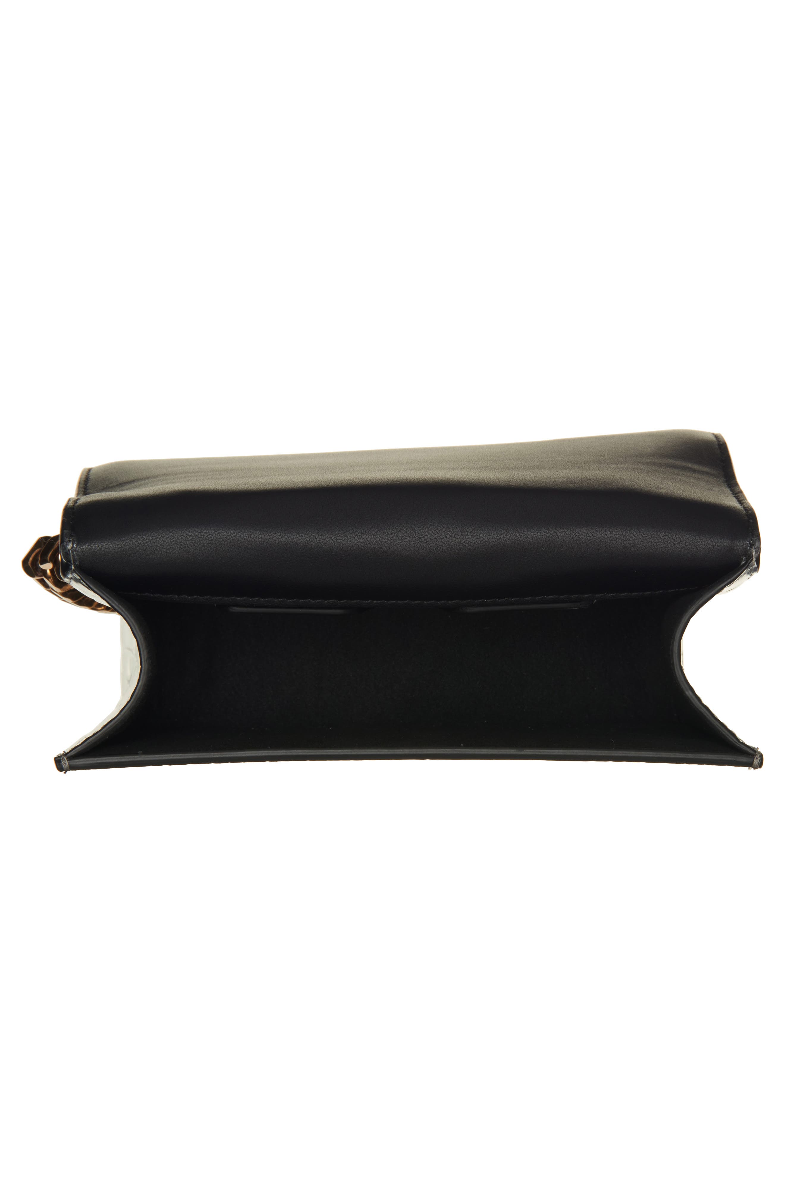 McQueen Mini Jeweled Croc Embossed Leather Satchel, Alternate, color, 