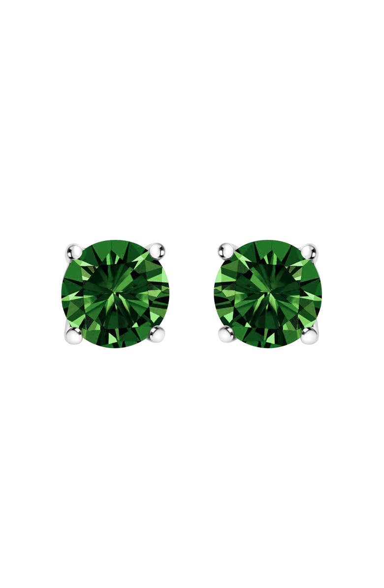 Haus of Brilliance 14K Gold 2.0 Cttw Lab Grown Green Diamond Classic Solitaire Stud Earrings, Main, color, White