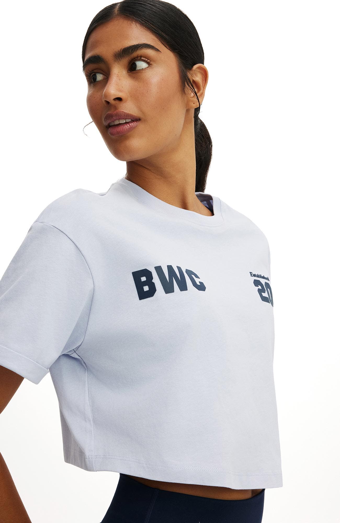 Women's Active Cropped Graphic Active Tee - image 4